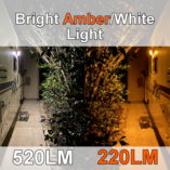 BRIGHT AMBER/WHITE LIGHT